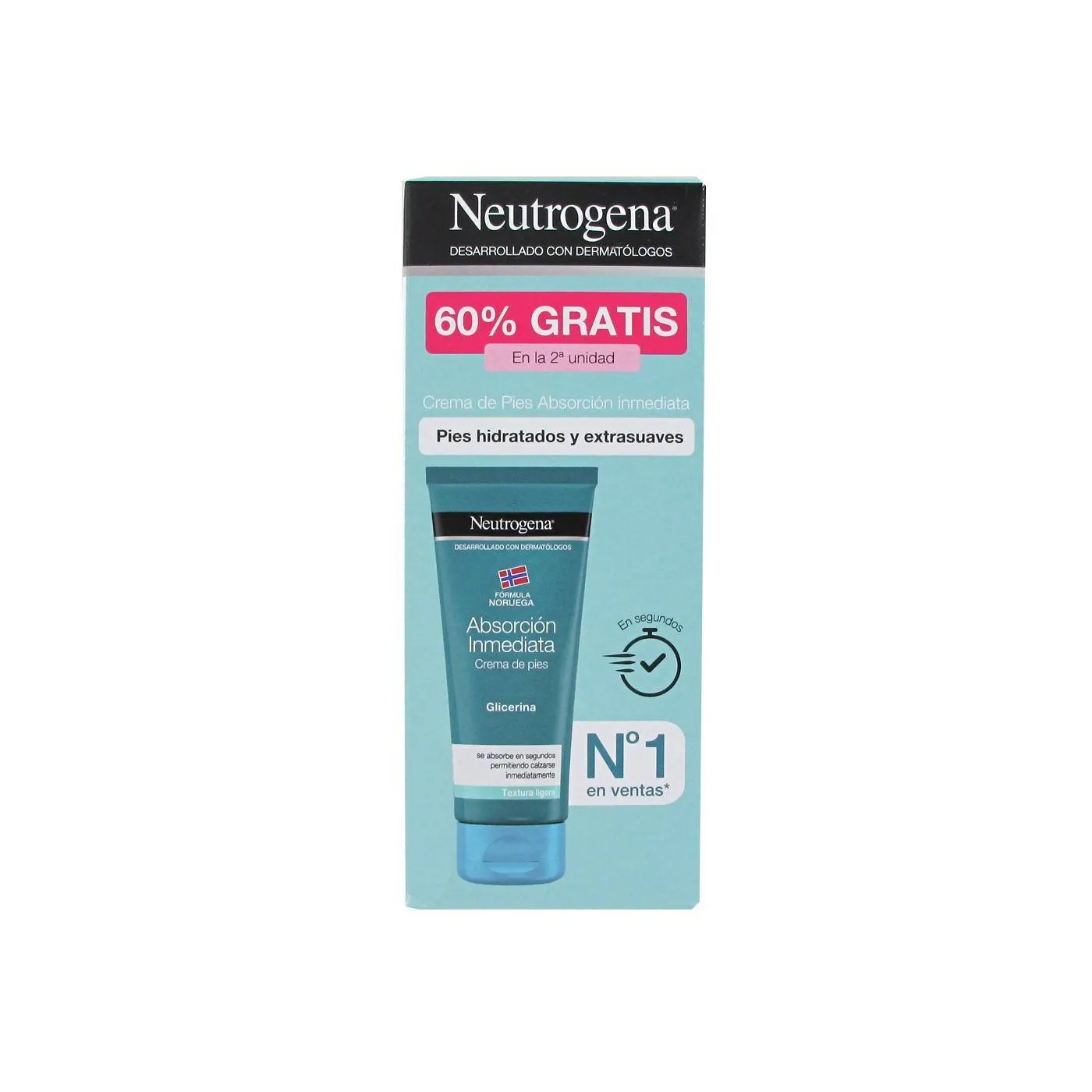 Neutrogena Crema De Pies Absorcion Rapida 100ml + 100ml Promo
