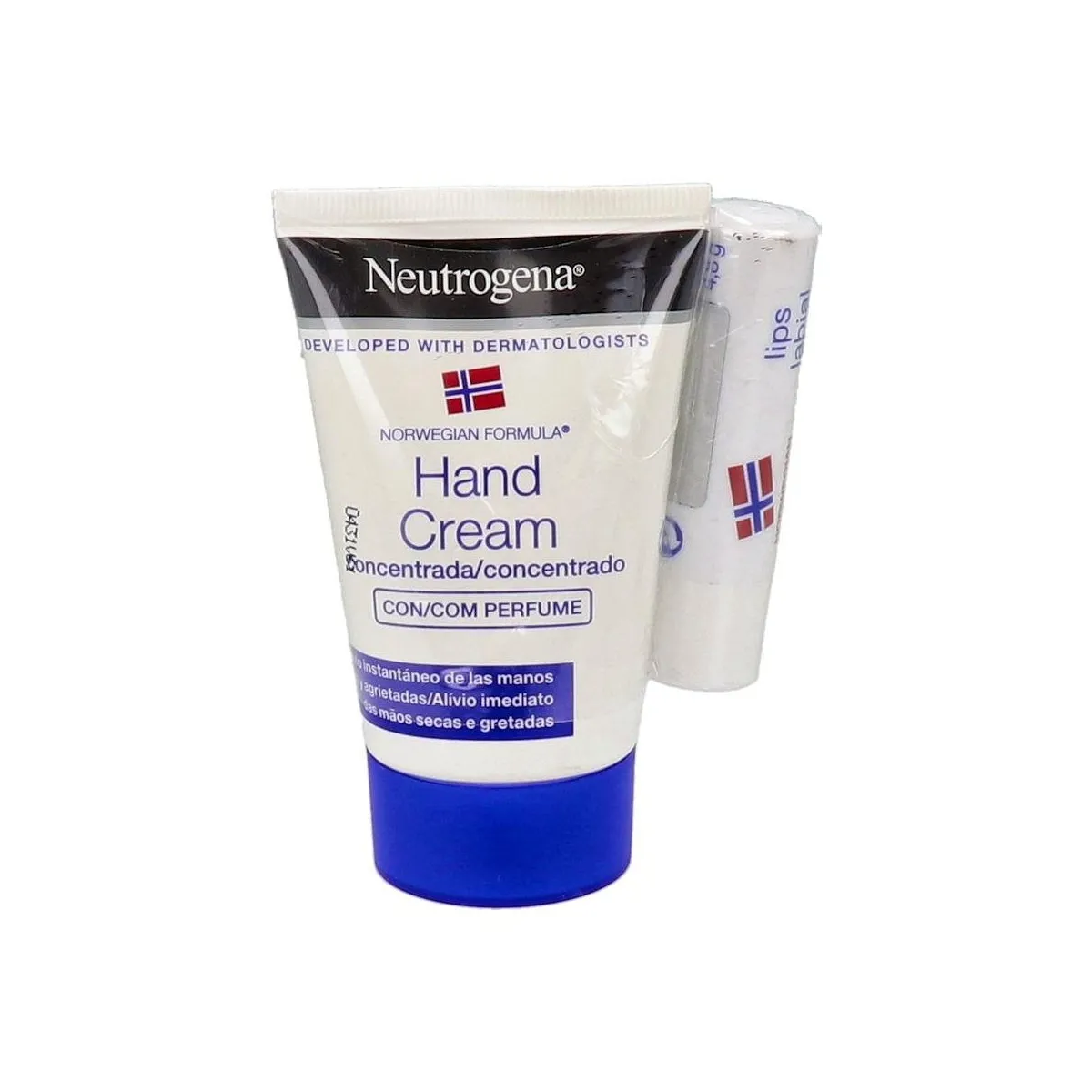 Neutrogena Fórmula Noruega Crema De Manos Concentrada 50ml + Protector Labial Spf 20, 4.8gr