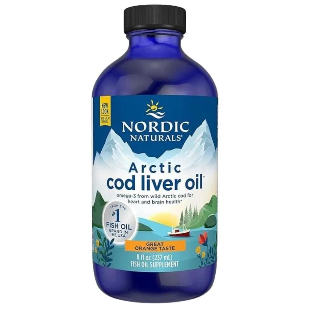 Nordic Naturals Arctic-D Aceite de Hígado de Bacalao, Naranja - 237 ml