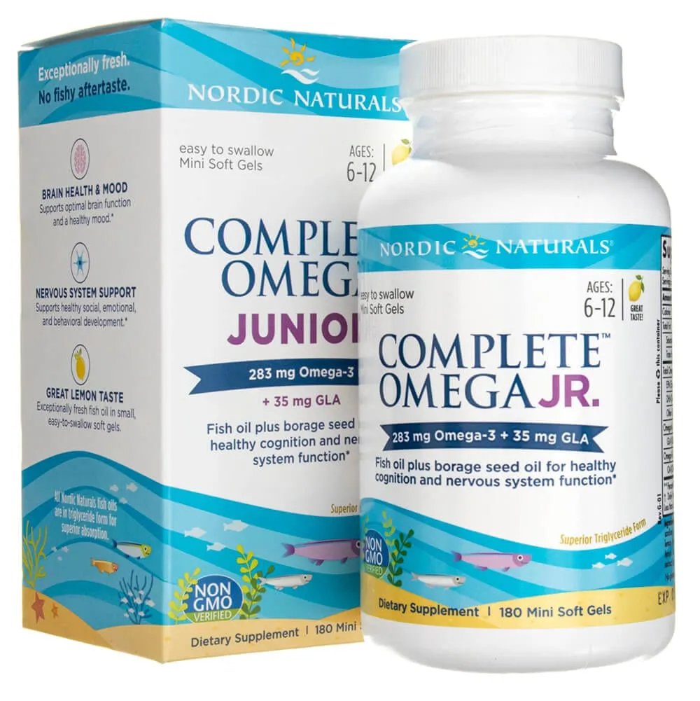 Nordic Naturals Complete Omega Junior Limón - 180 Cápsulas blandas