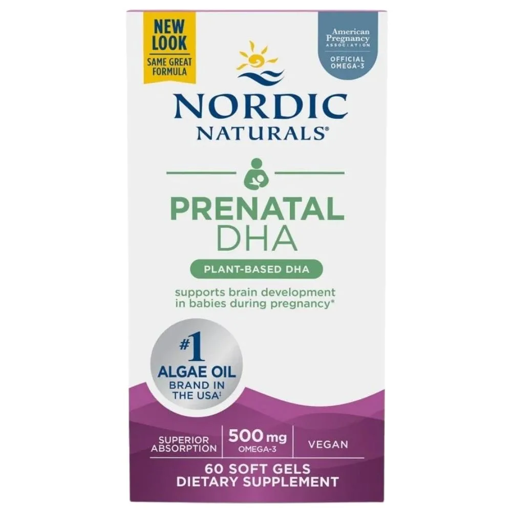 Nordic Naturals DHA Prenatal Vegano - 60 Cápsulas