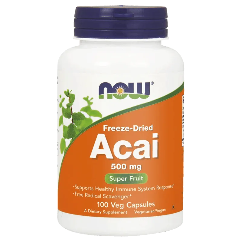 Now Foods Acai 500 mg - 100 Cápsulas