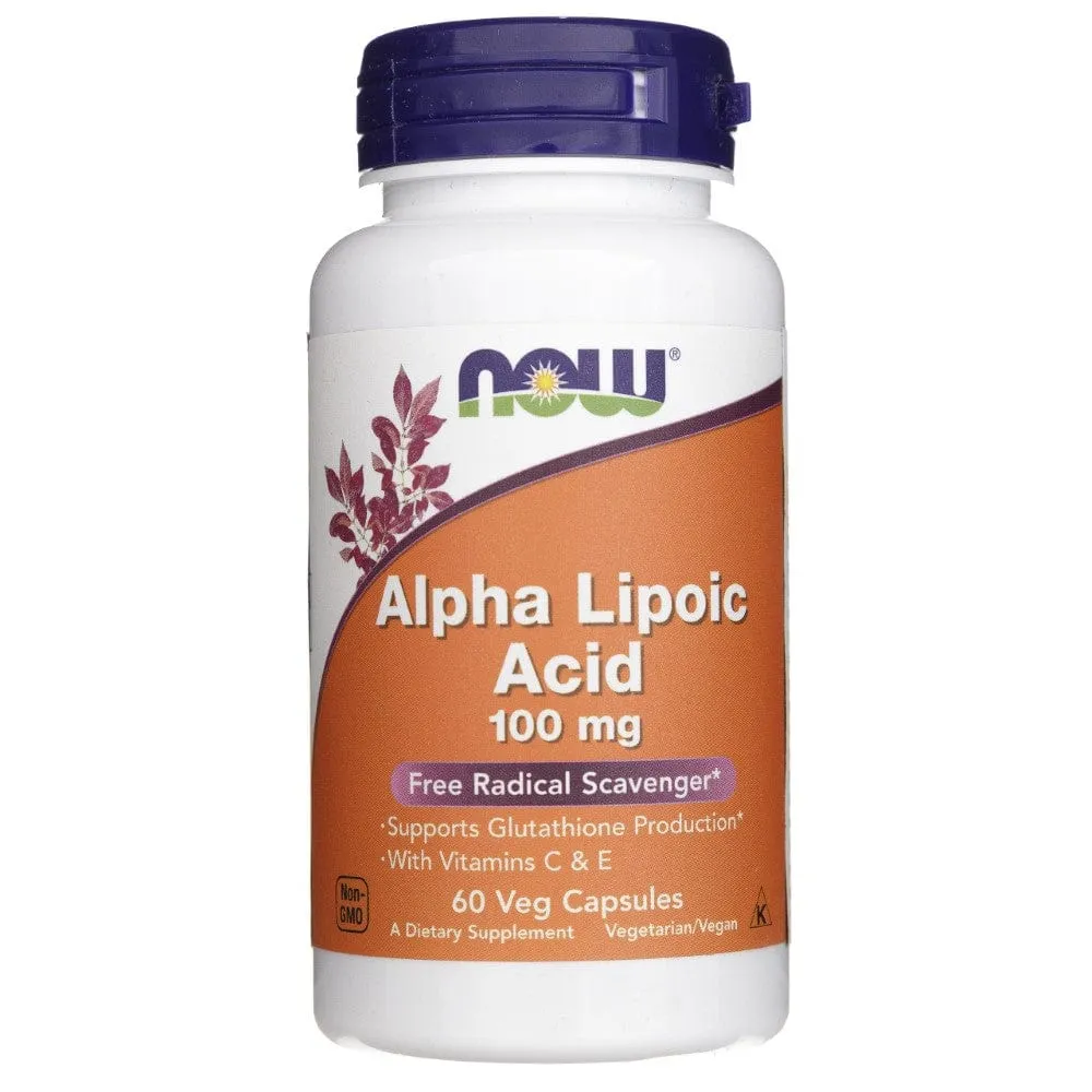 Now Foods Ácido alfa lipoico 100 mg - 60 cápsulas vegetales