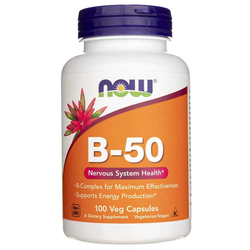 Now Foods B-50 - 100 Cápsulas Vegetales