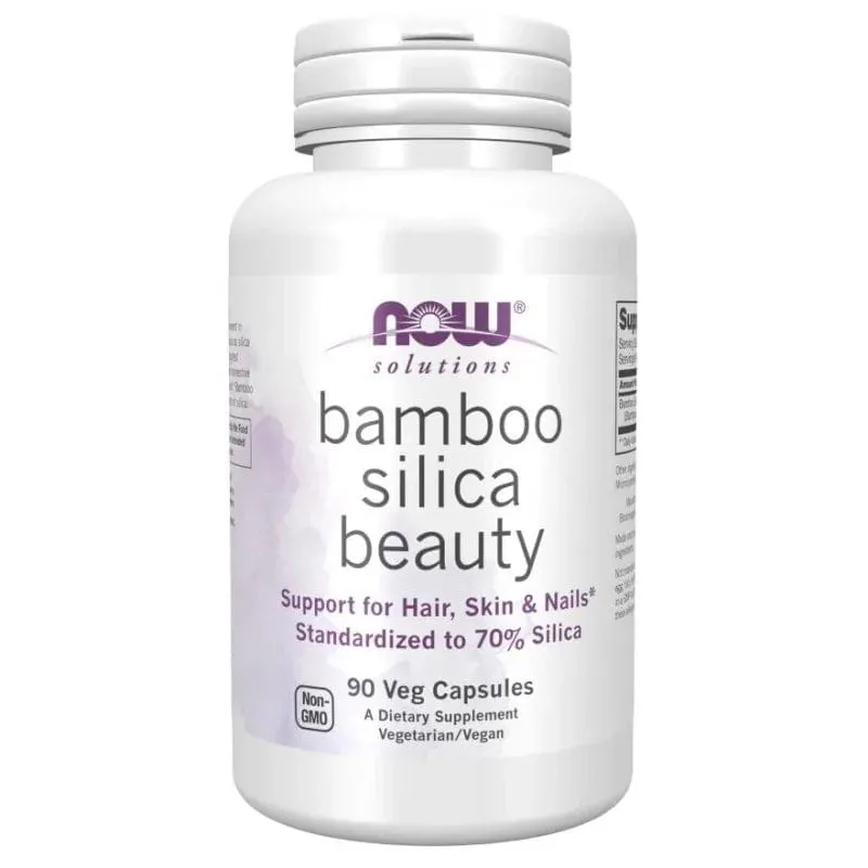 Now Foods Bamboo Silica Beauty - 90 Cápsulas