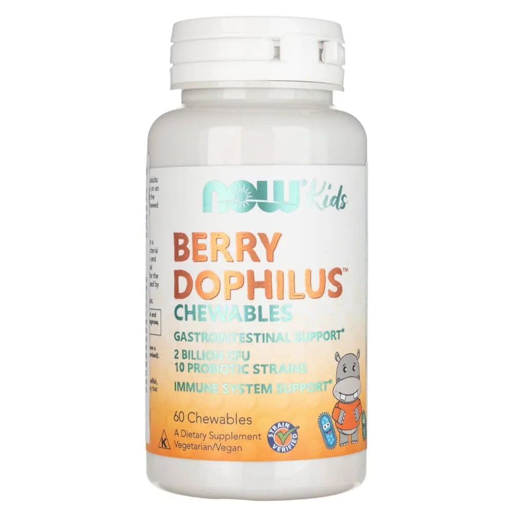 Now Foods Berry Dophilus Kids - 60 Masticables