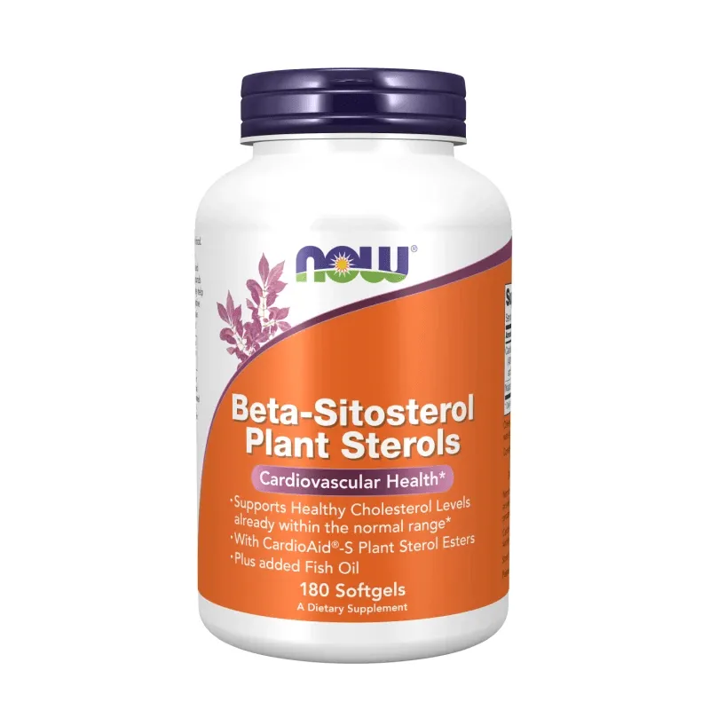Now Foods Beta-Sitosterol Esteroles Vegetales - 180 Cápsulas