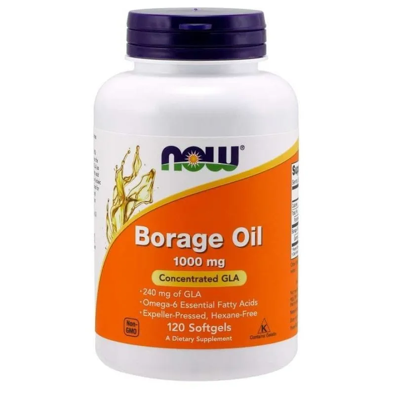 Now Foods Aceite de borraja 1000 mg - 120 Cápsulas blandas