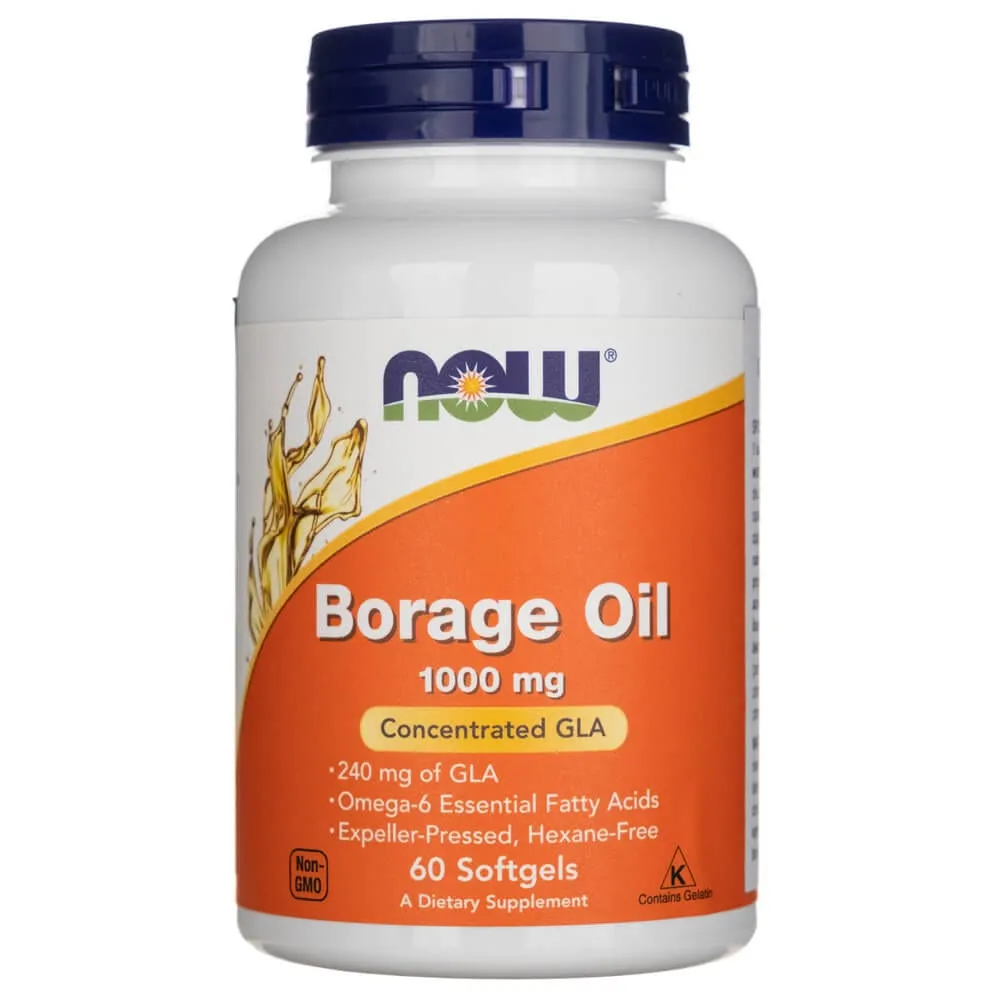 Now Foods Aceite de borraja 1000mg - 60 Cápsulas blandas