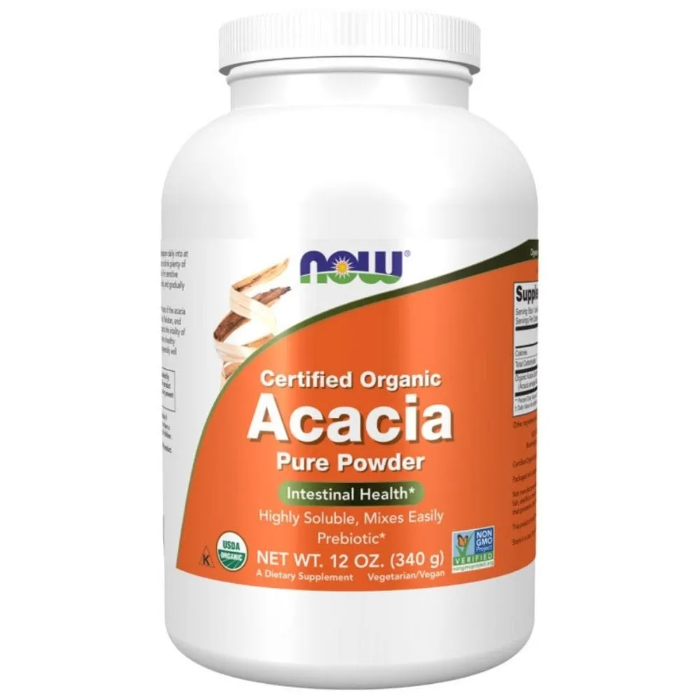 Now Foods Acacia Ecológica Certificada Polvo Puro - 340 g