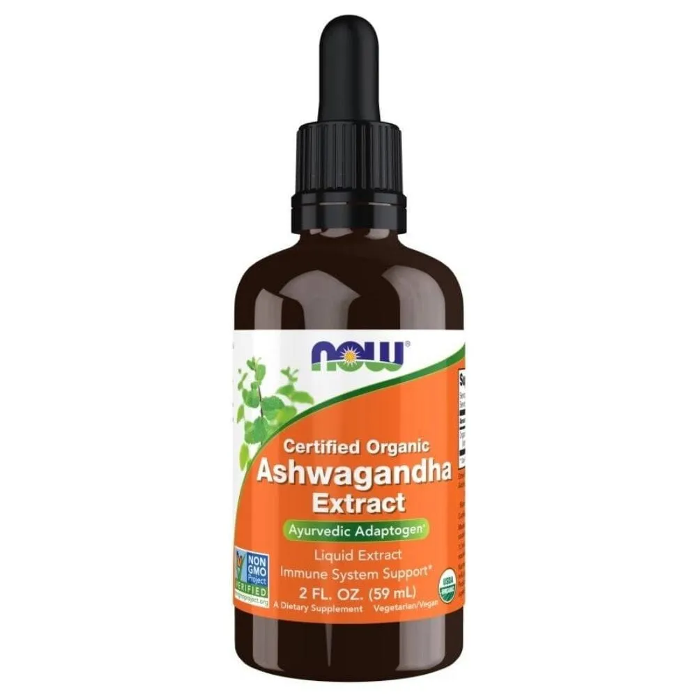 Now Foods Extracto de Ashwagandha Ecológico Certificado - 59 ml