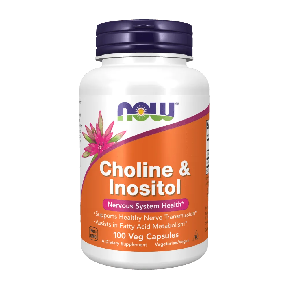Now Foods Colina e Inositol - 100 Cápsulas Vegetales