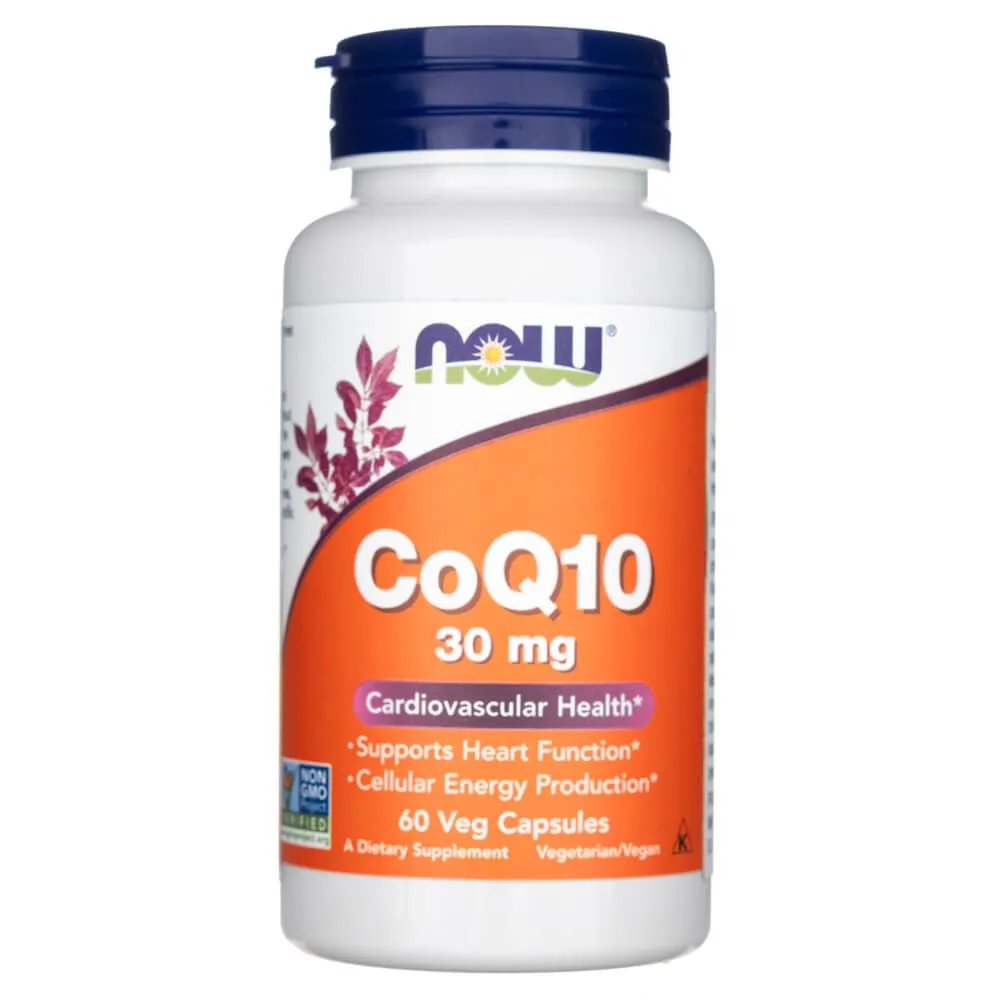 Now Foods CoQ10 30 mg - 60 Cápsulas Vegetales