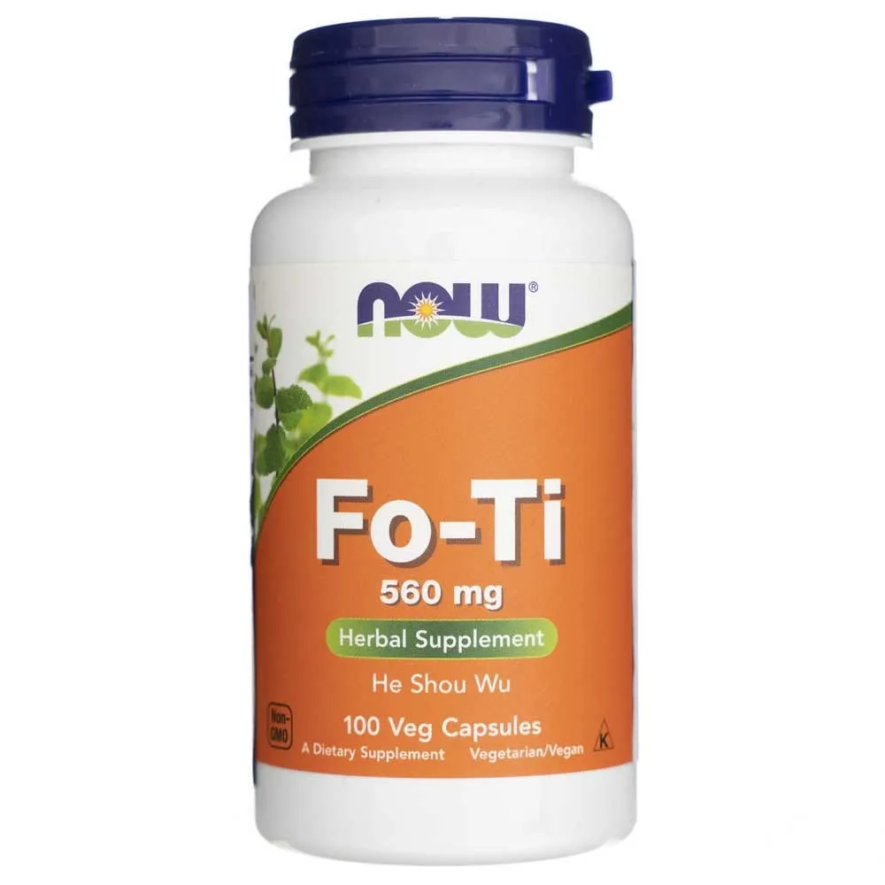 Now Foods Fo-Ti (He Shou Wu) 560 mg - 100 Cápsulas Vegetales