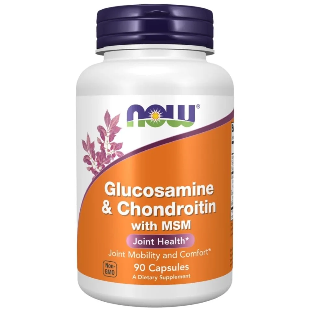 Now Foods Glucosamina y Condroitina con MSM - 90 Cápsulas