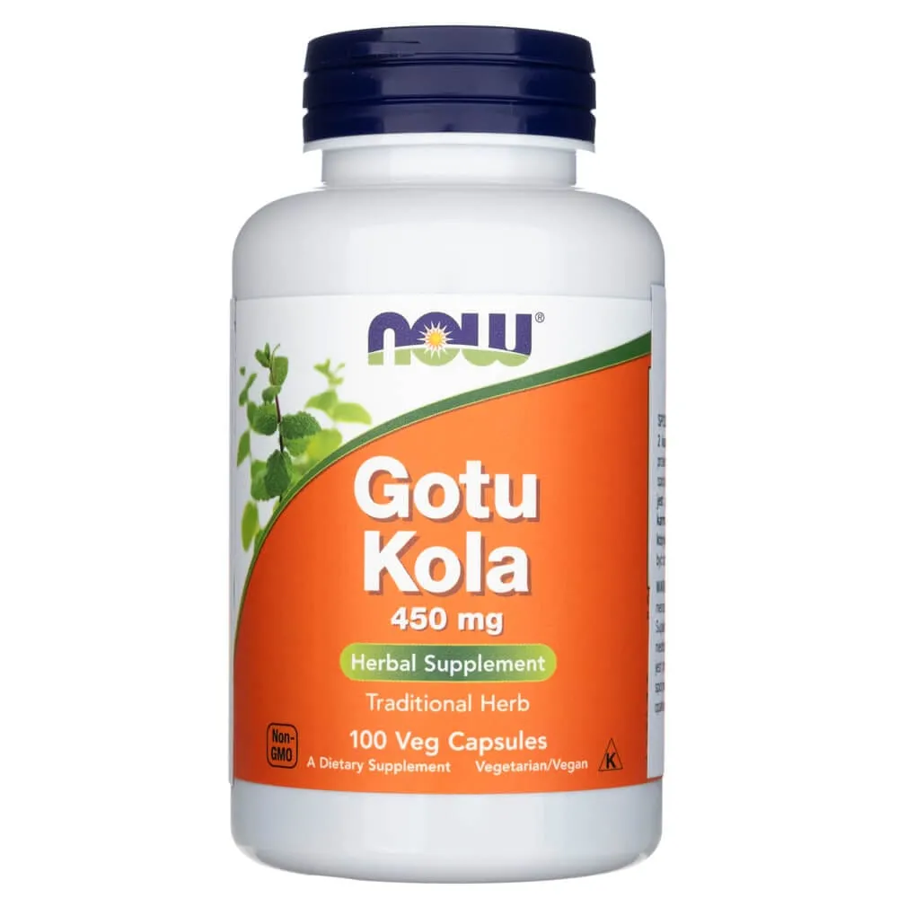 Now Foods Gotu Kola 450 mg - 100 Cápsulas Vegetales