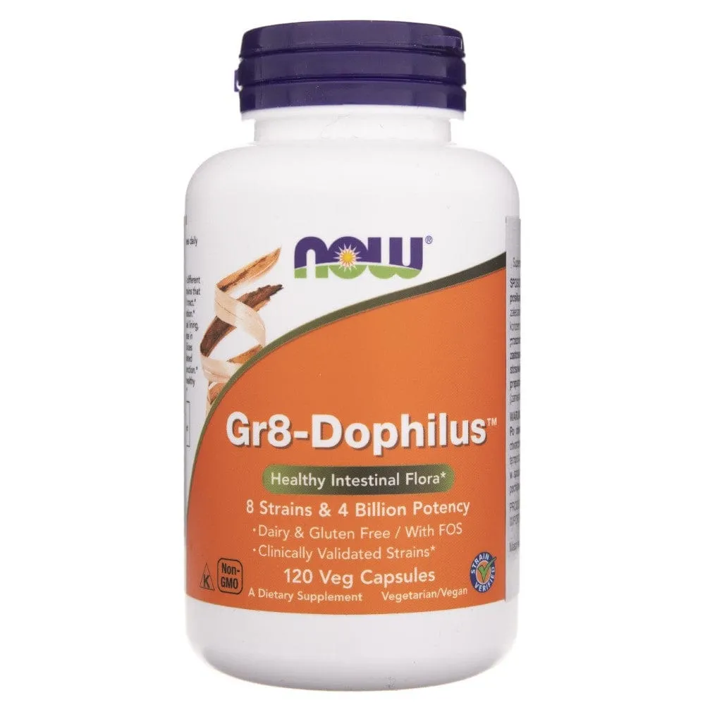 Now Foods Gr8-Dophilus - 120 Cápsulas Vegetales