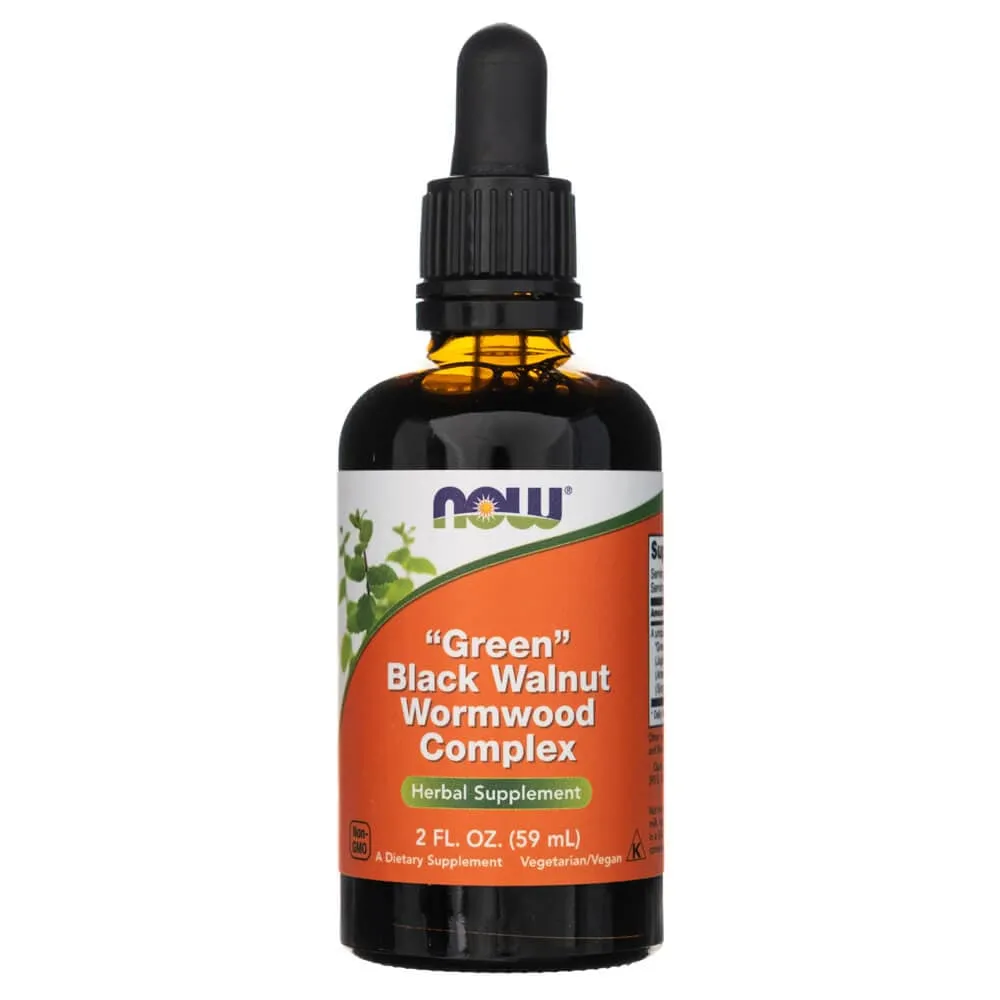 Now Foods Complejo de Ajenjo de Nogal Negro Verde Líquido - 59 ml