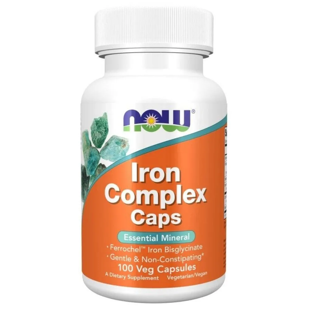 Now Foods Complejo de hierro 27 mg - 100 Cápsulas