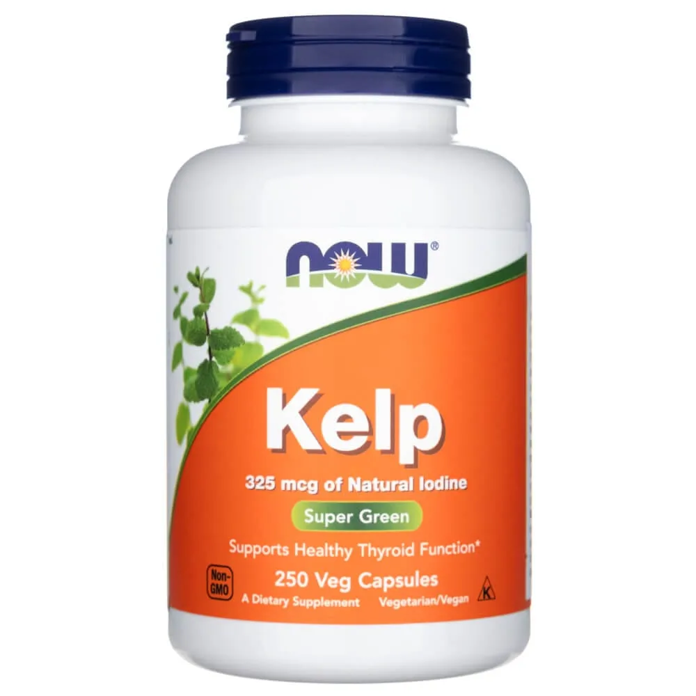 Now Foods Kelp 325 mcg - 250 Cápsulas Vegetales