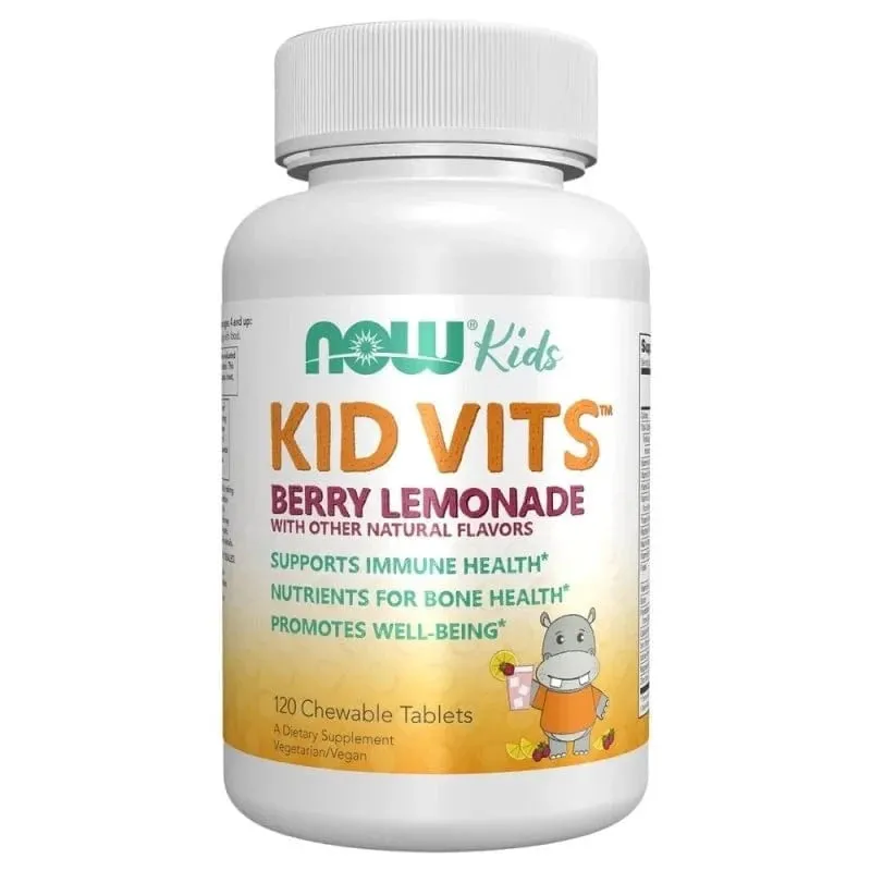 Now Foods Kid Vits Multivitamínico, Berry Blast - 120 Pastillas