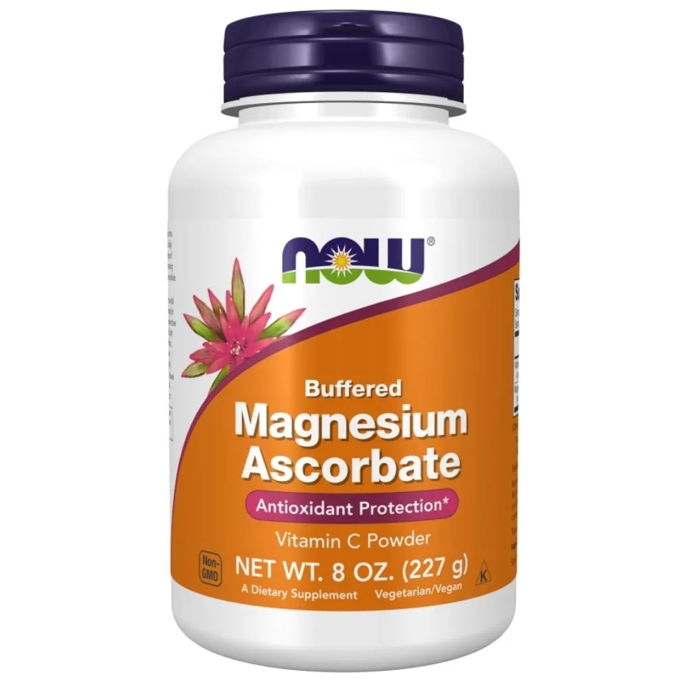 Now Foods Ascorbato de magnesio con vitamina C en polvo - 227 g