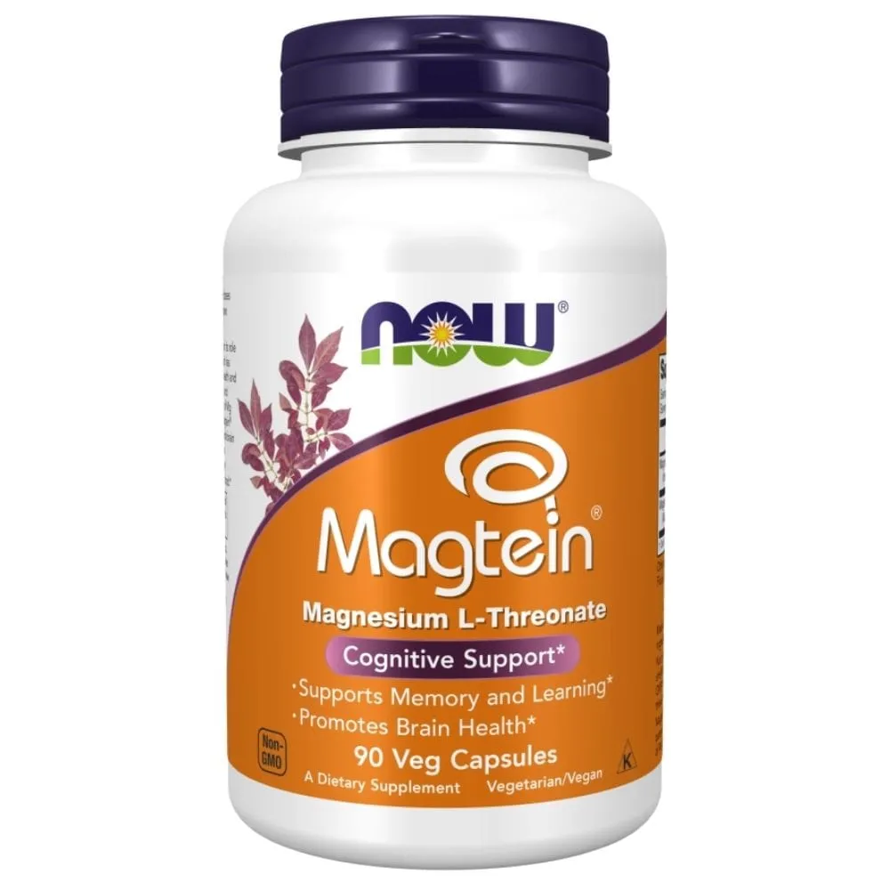 Now Foods Magtein Magnesio L-Treonato - 90 Cápsulas