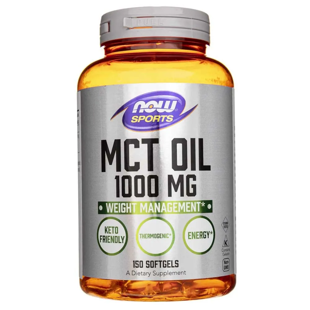 Now Foods Aceite MCT 1000 mg - 150 Cápsulas blandas