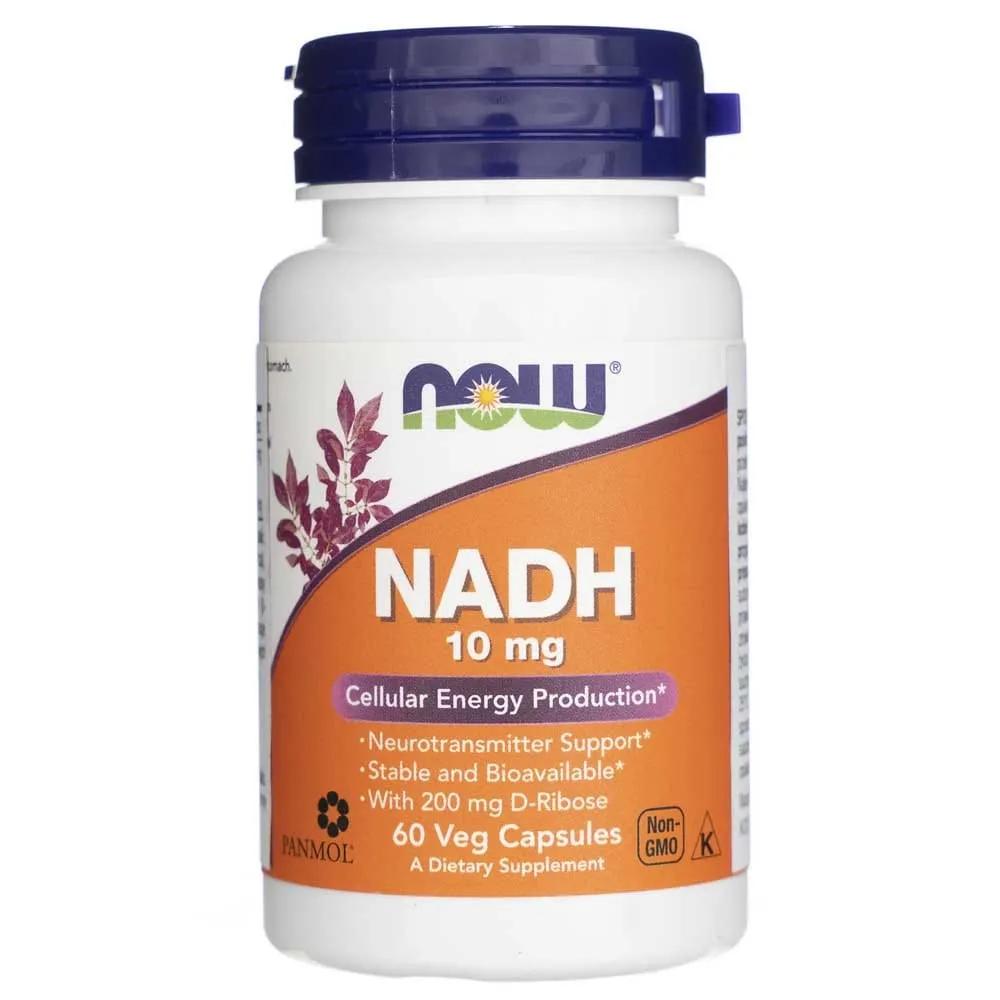 Now Foods NADH 10 mg - 60 Cápsulas Vegetales