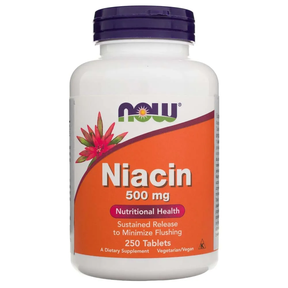 Now Foods Niacina 500 mg - 250 Tabletas