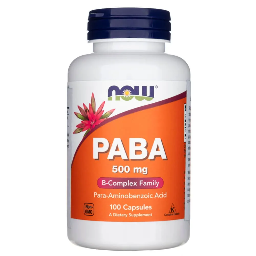 Now Foods PABA 500 mg - 100 Cápsulas