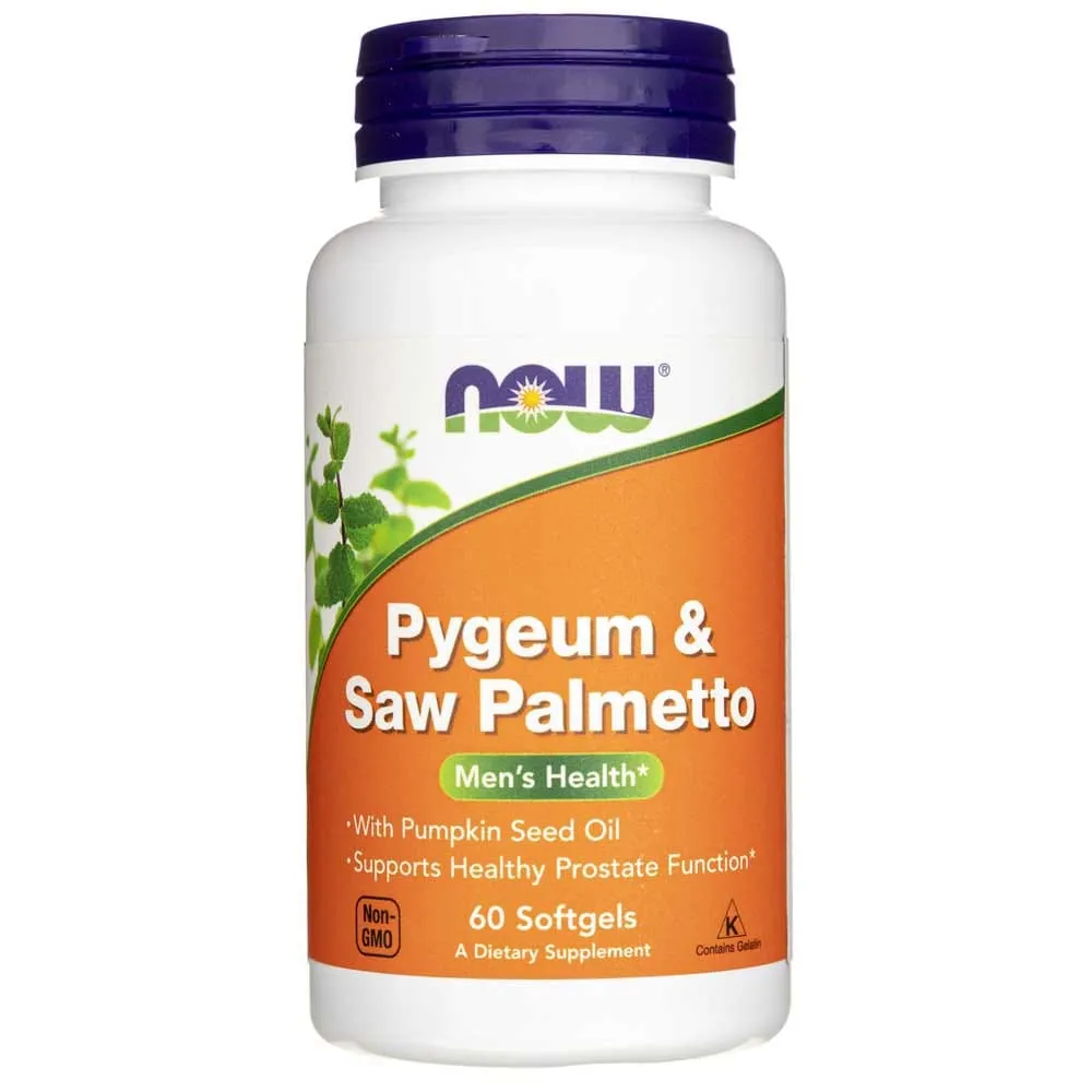 Now Foods Pygeum & Saw Palmetto - 60 Cápsulas blandas