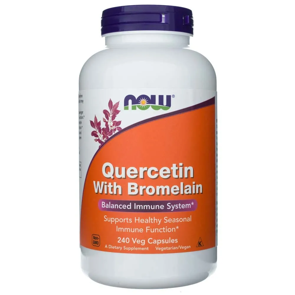 Now Foods Quercetina con bromelina - 240 cápsulas vegetales