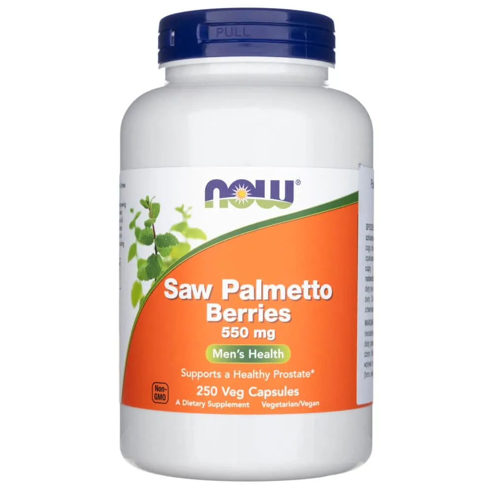 Now Foods Bayas de Saw Palmetto 550 mg - 250 Cápsulas Vegetales