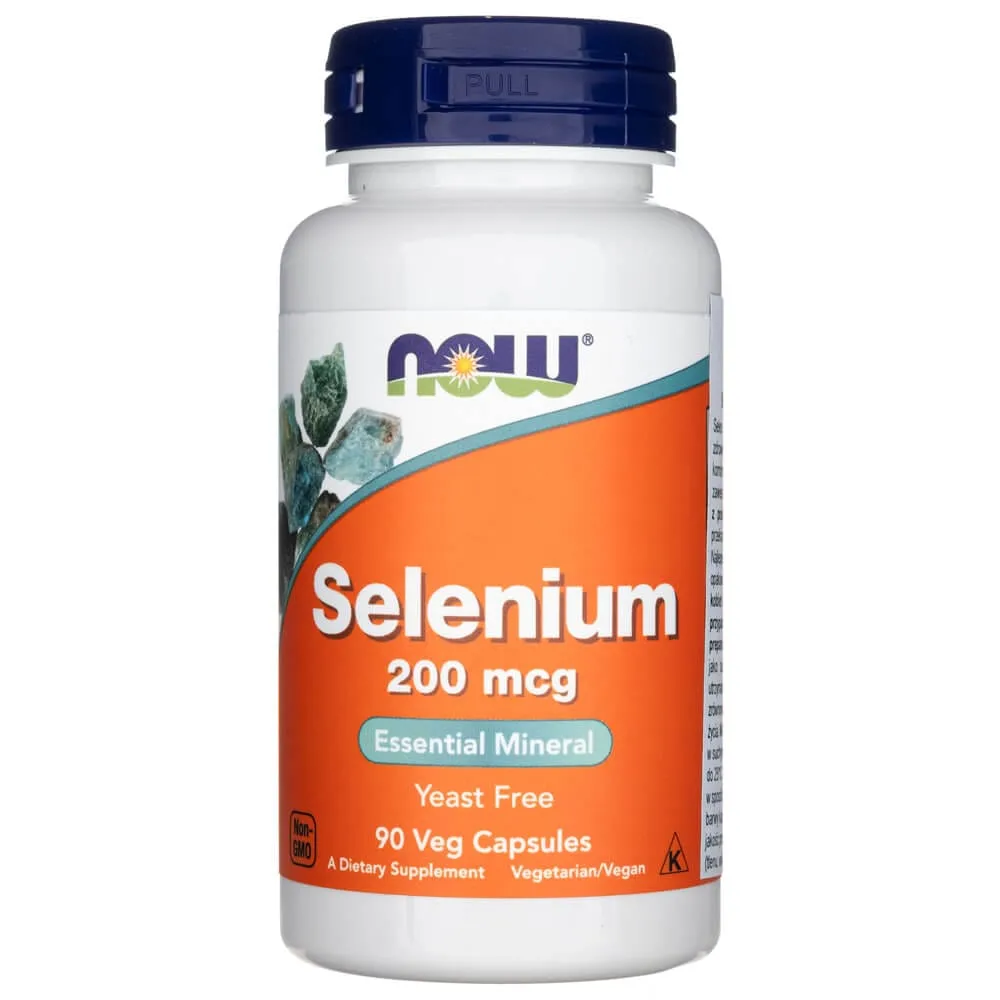 Now Foods Selenio 200 mcg - 90 cápsulas vegetales