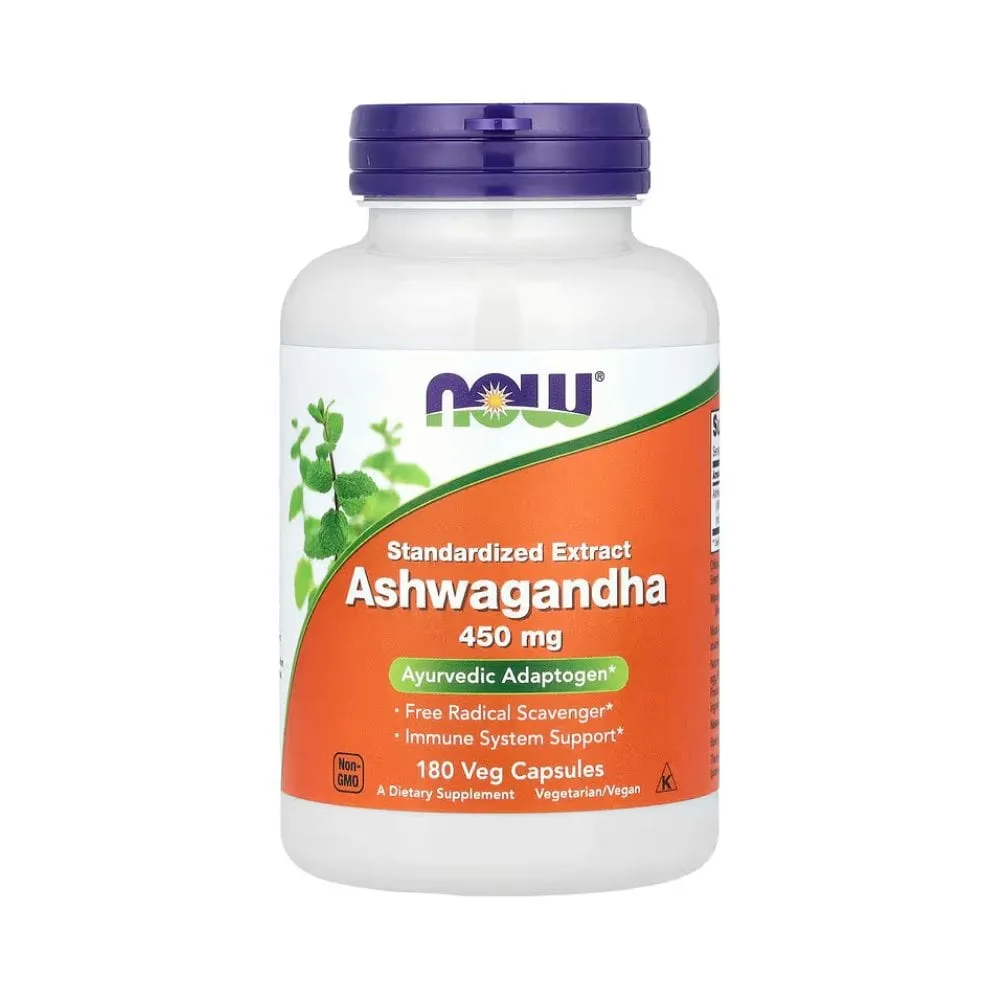 Now Foods Extracto estandarizado de Ashwagandha 450 mg - 180 cápsulas vegetales