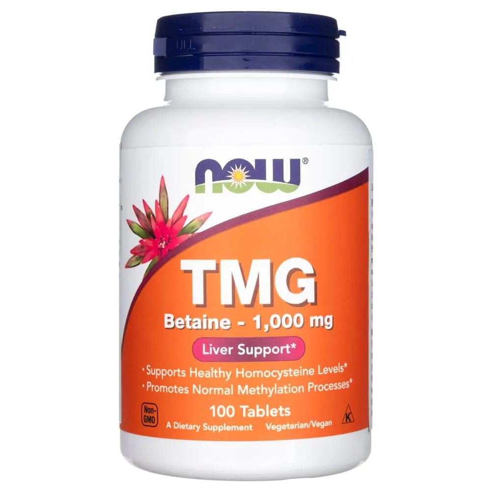 Now Foods TMG Betaína 1000 mg - 100 Tabletas
