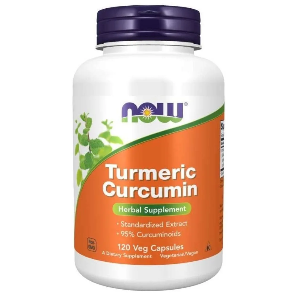 Now Foods Cúrcuma Curcumina - 120 Cápsulas Vegetales