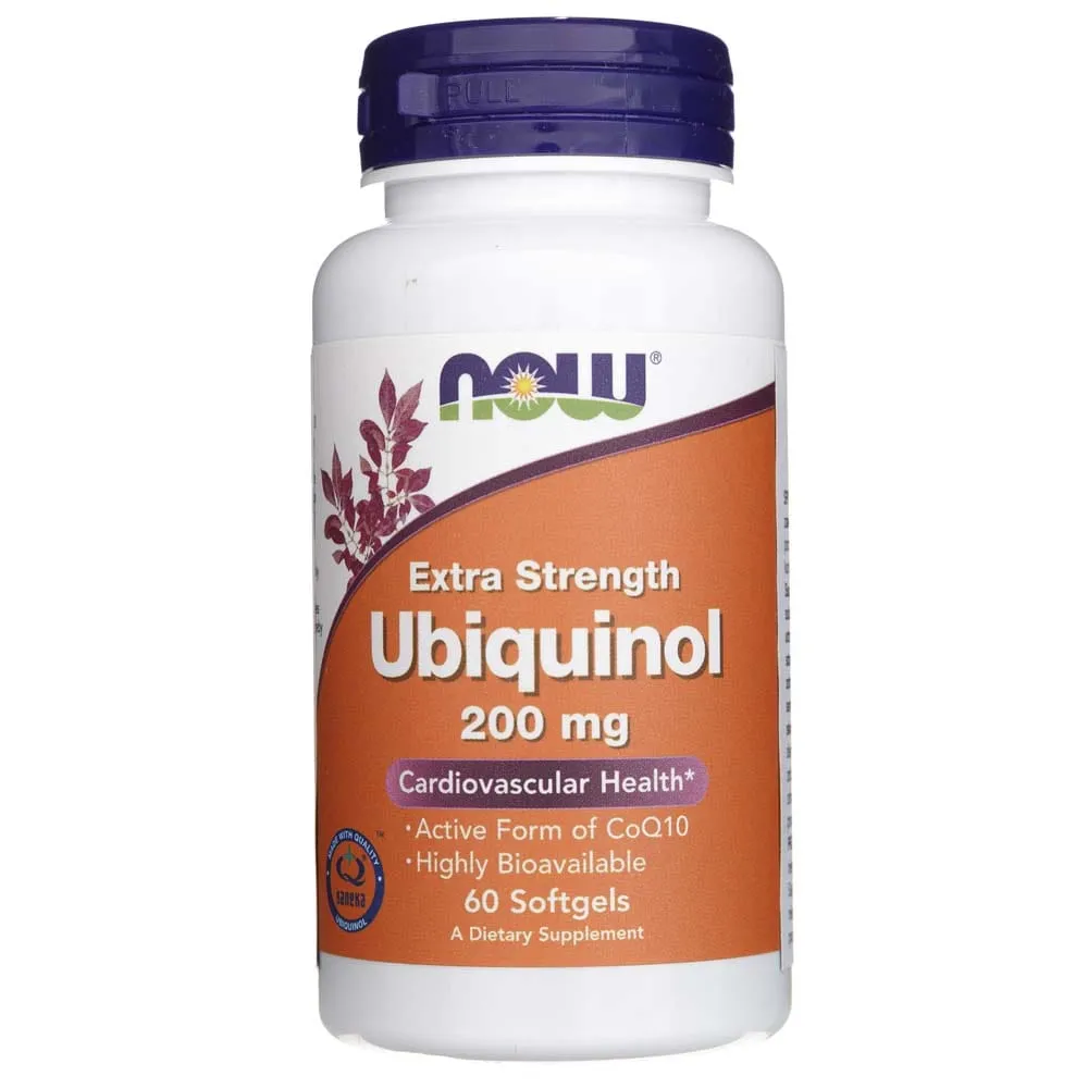Now Foods Ubiquinol, Extra Strength 200 mg - 60 Cápsulas blandas