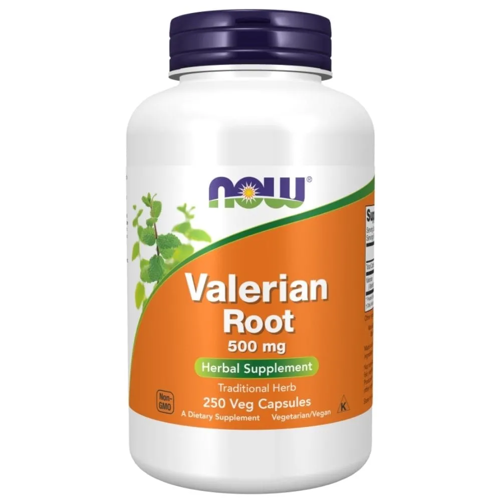 Now Foods Raíz de Valeriana 500 mg - 250 Cápsulas Vegetales