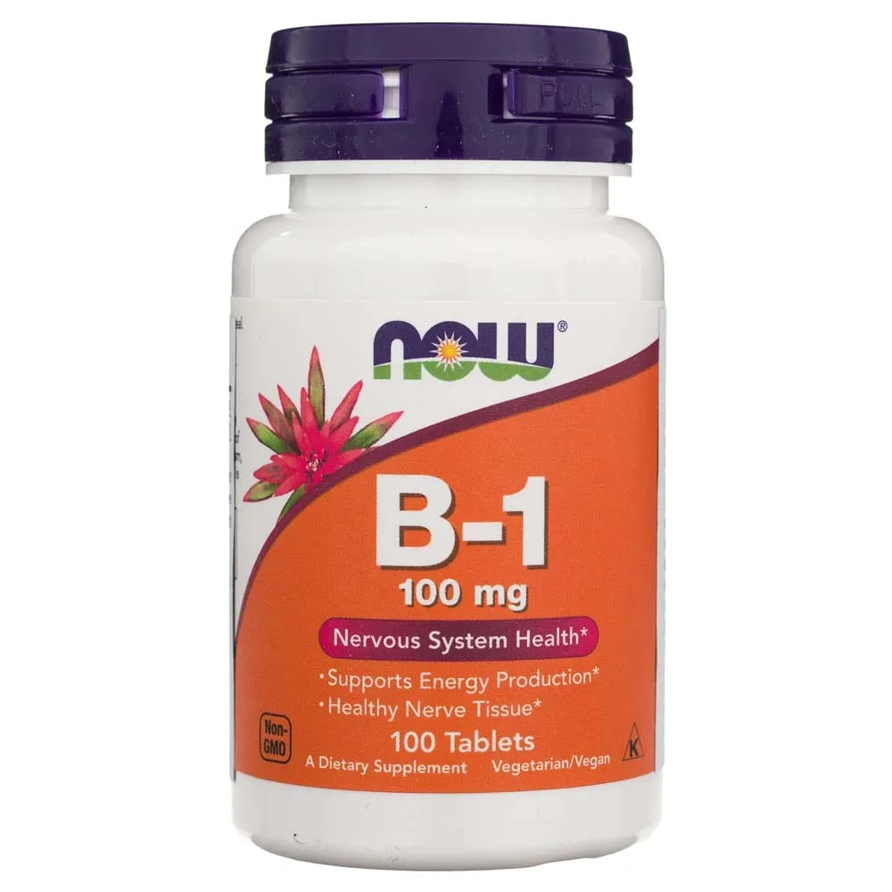 Now Foods Vitamina B-1 100 mg - 100 Tabletas
