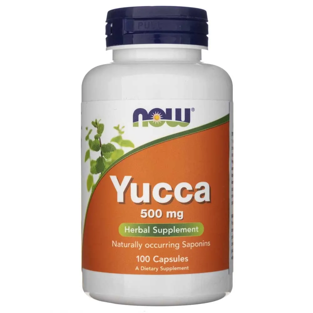 Now Foods Yucca 500 mg - 100 Cápsulas