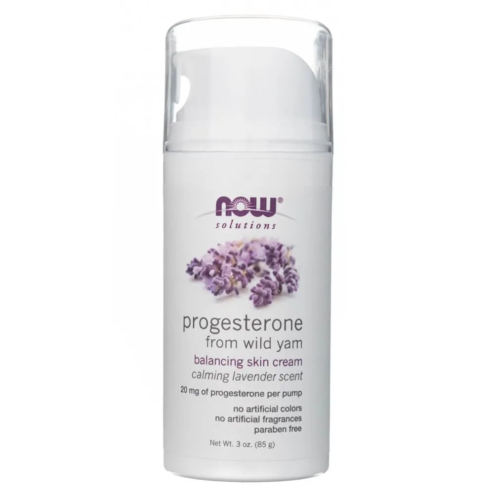 Now Solutions Progesterona de Ñame Silvestre con Lavanda Crema Equilibrante para la Piel - 85 g