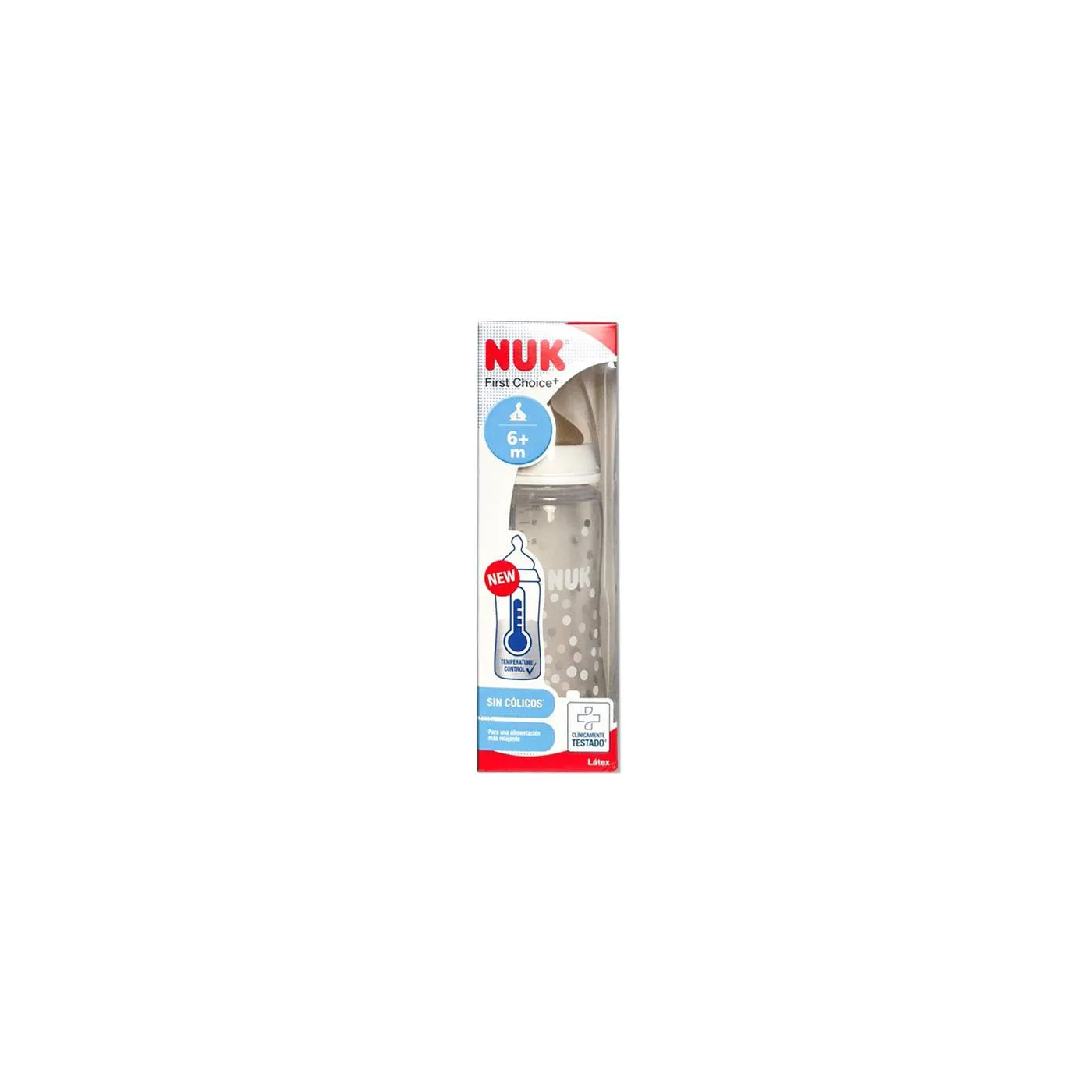 Nuk Biberon Fc Pp Latex 2m 6m 300 ml