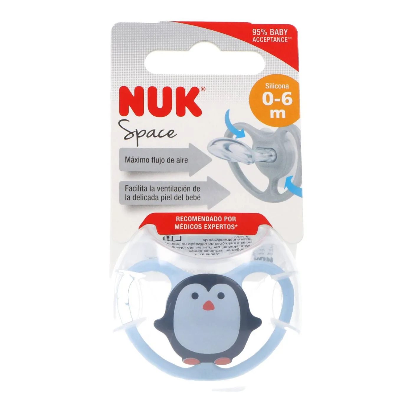 Nuk Chupete Silicona Space 06m 1 Ud