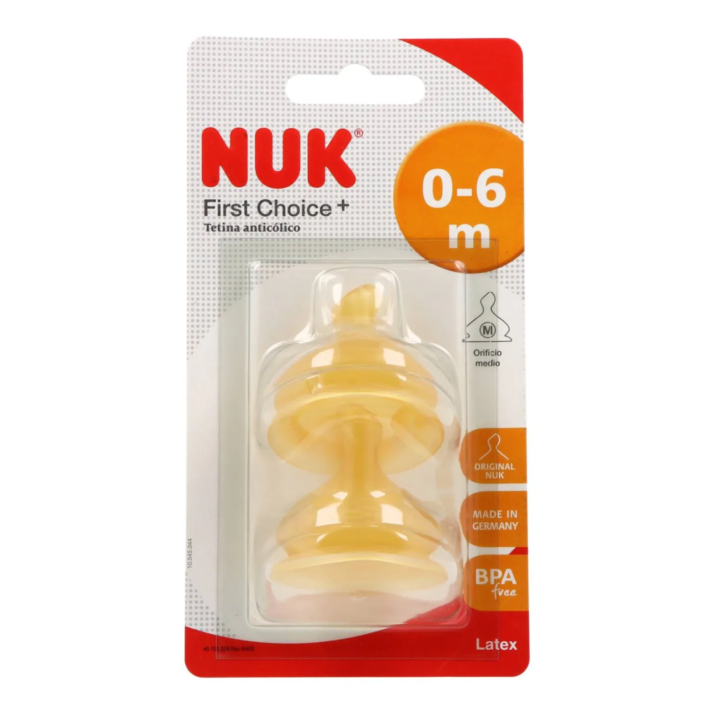 Nuk First Choice 2 Tetinas Latex 06m