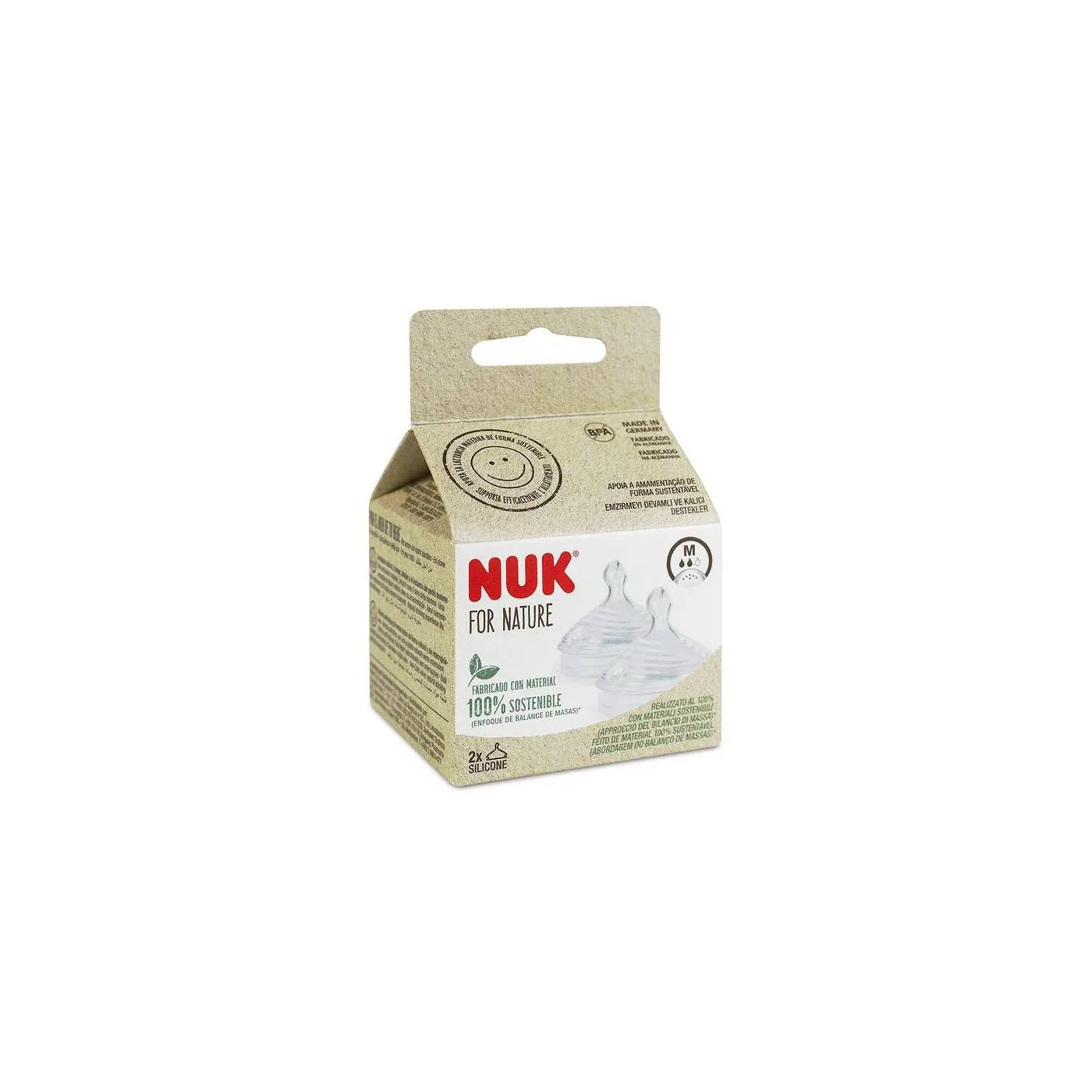 Nuk Nature Sense Tetina Silicona Talla M 06m 2 U