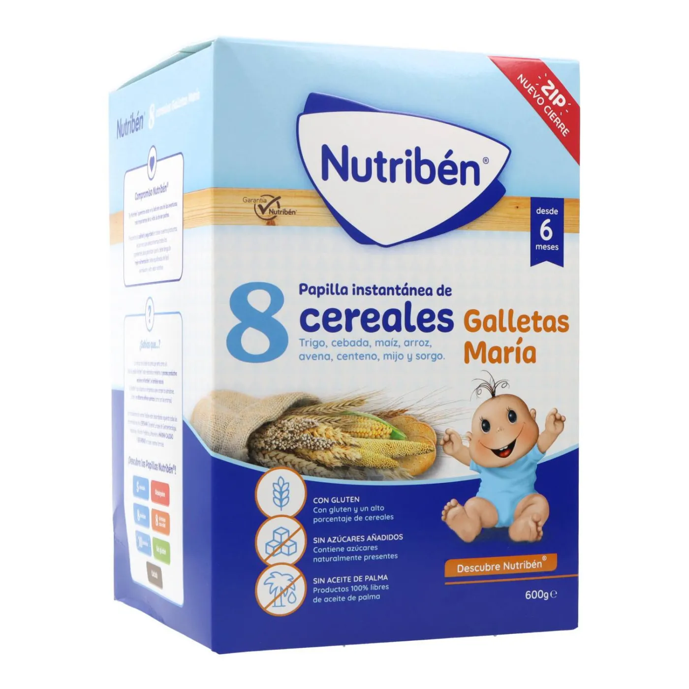 Nutriben 8 Cereales Galleta Maria 600 g
