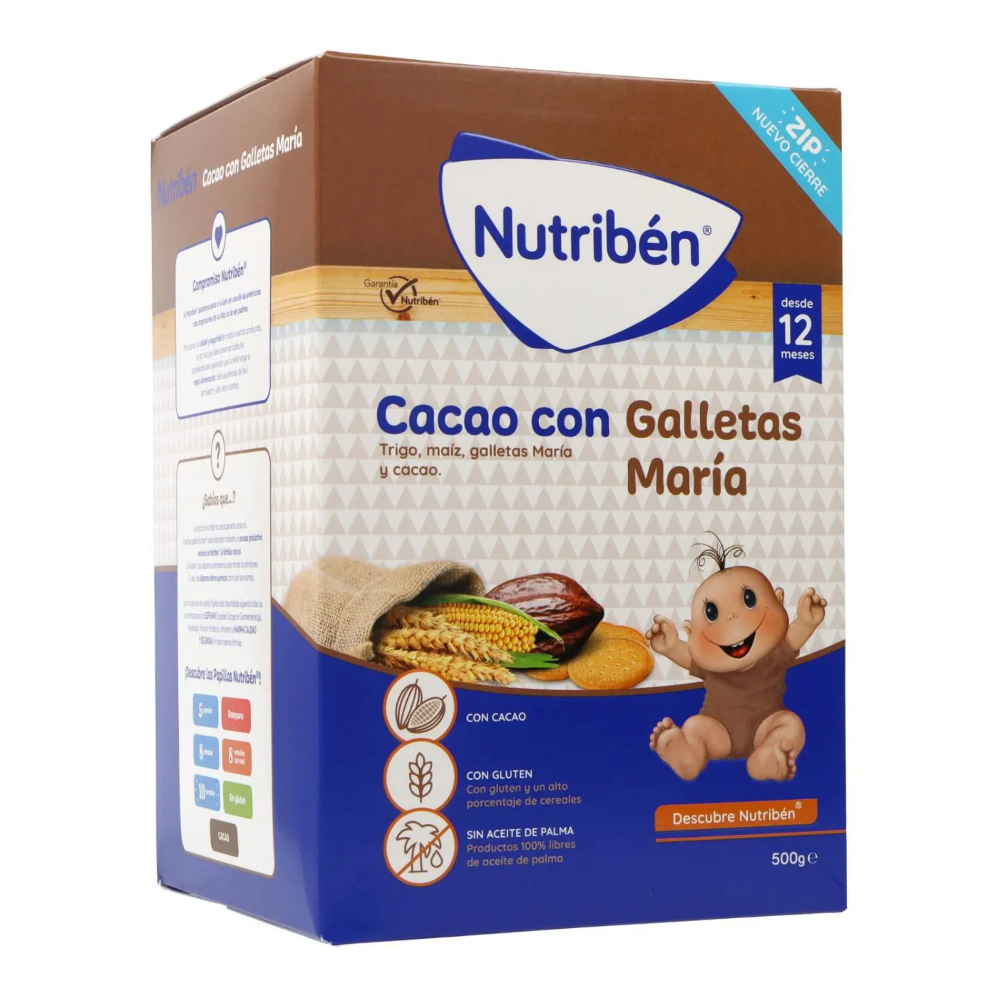 Nutriben Cacao Con Galletas Maria 500 g