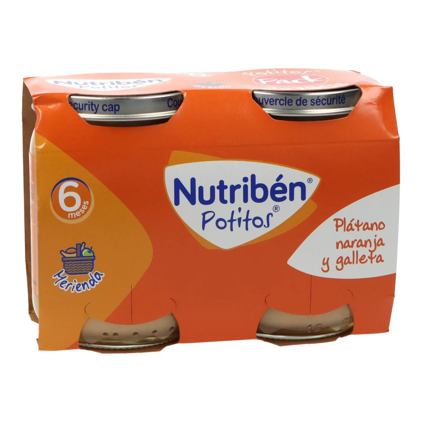 Nutriben Potitos Platano Naranja Y Galleta 2x190